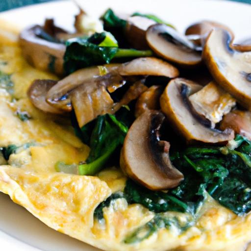 Wholesome Mushroom and Spinach Omelette: A Nutritious Delight