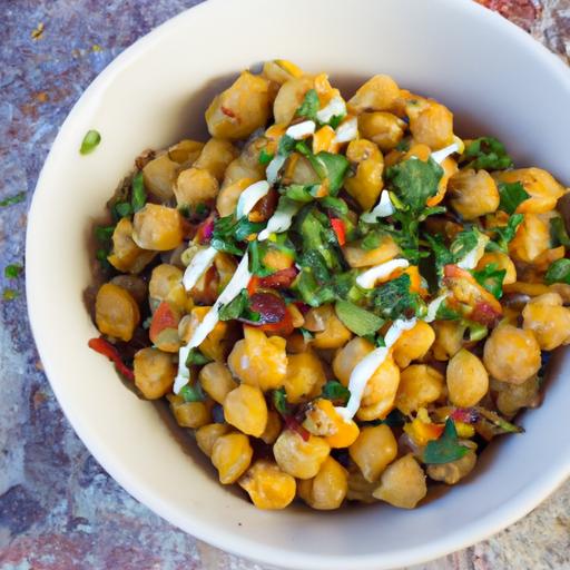 Fiery Flavor Boost: Crafting Spicy Harissa Chickpea Bowls