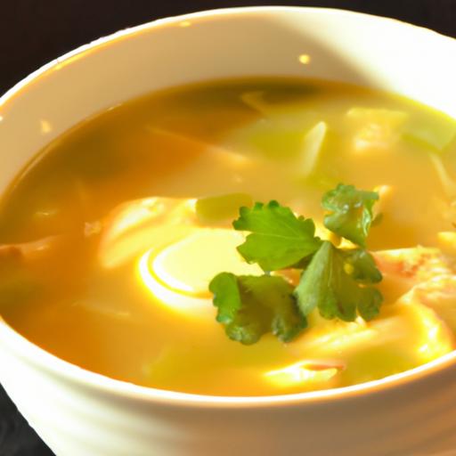 Comfort in a Bowl: Egg drop Soup with Shredded Chicken