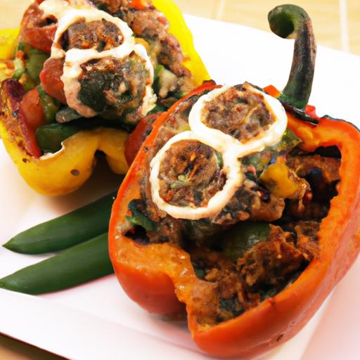 Nutritious Stuffed Bell Peppers: Quinoa & Black Bean Delight