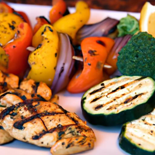 Sizzling Spicy Chicken & Veggie Skewers: A Flavorful Feast