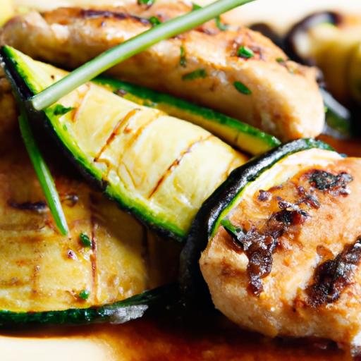 Zesty Balsamic Turkey Cutlets Paired with Fresh Zucchini