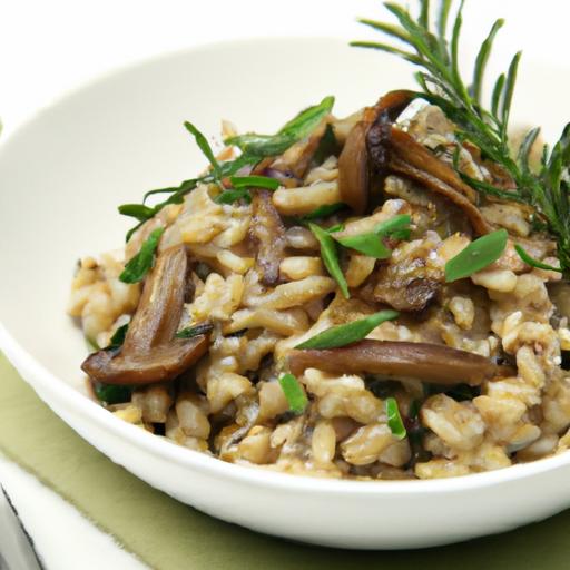 Nutty farro Risotto with Mushrooms: A Hearty twist on Tradition