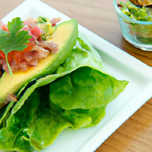 Fresh & Flavorful: Tuna and avocado Lettuce Wraps Delight
