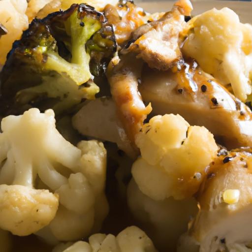 Wholesome Teriyaki Chicken with Roasted Cauliflower Delight