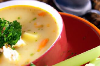 Wholesome & Light: Creamy Chicken Veggie Soup Recipe