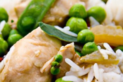 One-Pot Chicken & Rice with Peas: Easy, Flavorful Meal