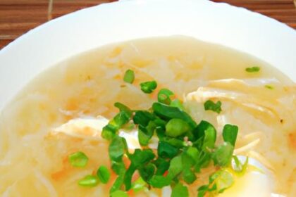 Comfort in a Bowl: Egg Drop Soup with Shredded Chicken