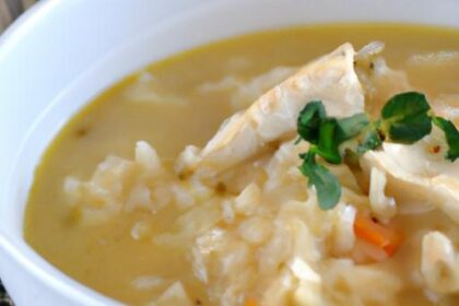 Cozy Up with This Creamy Chicken and Rice Soup Recipe
