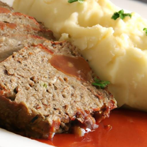 Hearty Classic American Meatloaf & Mashed Potatoes Recipe