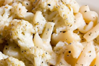 Creamy Cauliflower Alfredo Pasta: Low-Cal Delight Recipe