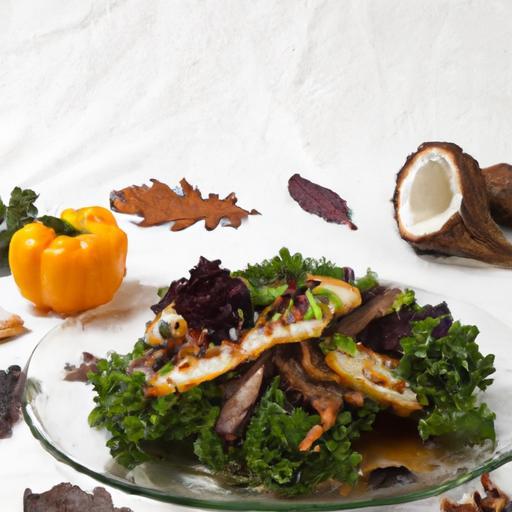 Nourish & Delight: Warm Kale and Roasted Walnut Salad Tips
