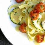 Spaghetti Squash Delight: Pesto & Cherry Tomato Twist