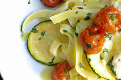 Spaghetti Squash Delight: Pesto & Cherry Tomato Twist