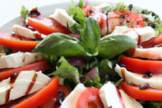 Fresh Twist: Tomato & Mozzarella Salad with Balsamic Glaze