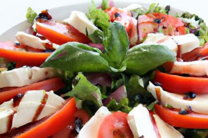 Fresh Twist: Tomato & Mozzarella Salad with Balsamic Glaze