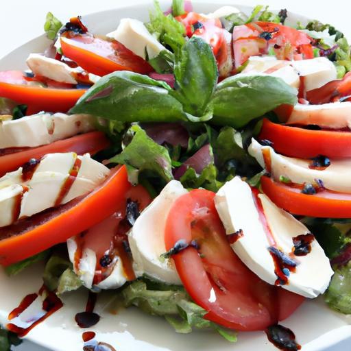 Fresh Twist: Tomato & Mozzarella Salad with Balsamic Glaze