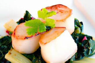 Savoring Sauteed Scallops with Vibrant Chard Light Flair