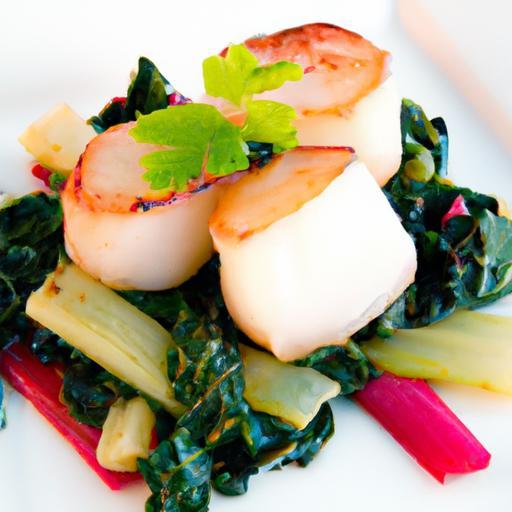 Savoring Sauteed Scallops with Vibrant Chard Light Flair