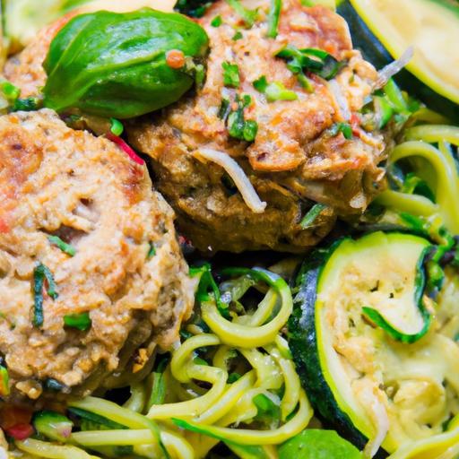 Wholesome Turkey Spinach Meatballs with Zucchini Noodles