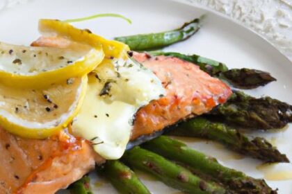 Zesty Lemon Dill Salmon with Crisp Asparagus Delight