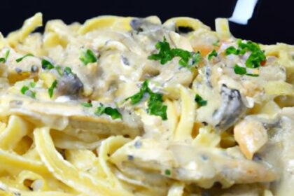 Indulgent Creamy Chicken & Mushroom Alfredo Recipe Unveiled