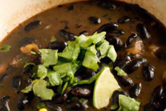 Fiery Black Bean Soup: A Flavorful Twist on Tradition