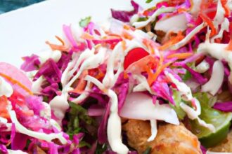 Crunchy Fish Tacos with Zesty Cabbage Slaw Delight