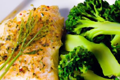 Zesty Lemon Pepper Cod with Perfectly Steamed Broccoli
