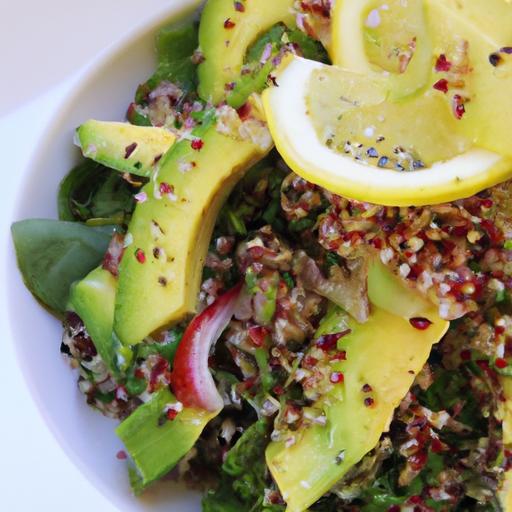 Bright and Nutritious: Avocado Quinoa Salad with Zesty Lemon