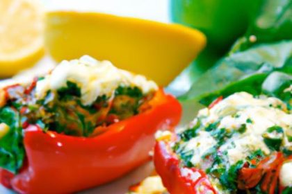 Stuffed Peppers Delight: Spinach and Ricotta Magic Inside