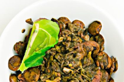 Hearty Warm Lentil & Roasted Mushroom Bowl: Nutritious Comfort