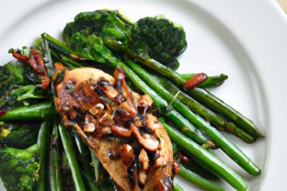 Savor the Flavor: Balsamic Glazed Chicken & Brussels Bowl