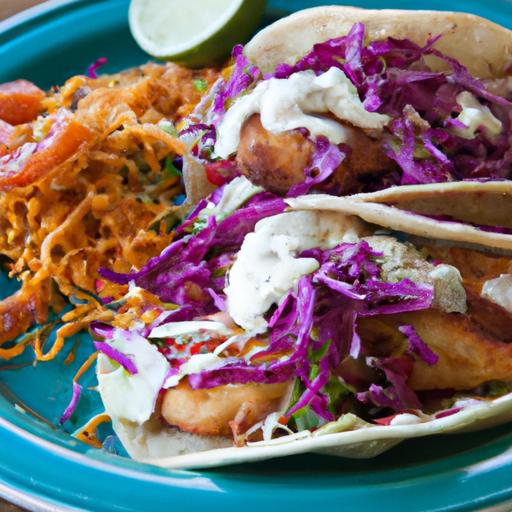 Crunchy Fish Tacos with zesty cabbage Slaw Delight
