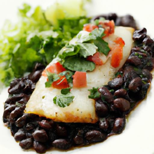 Light & Lively: Baked Cod with Salsa and Black Beans