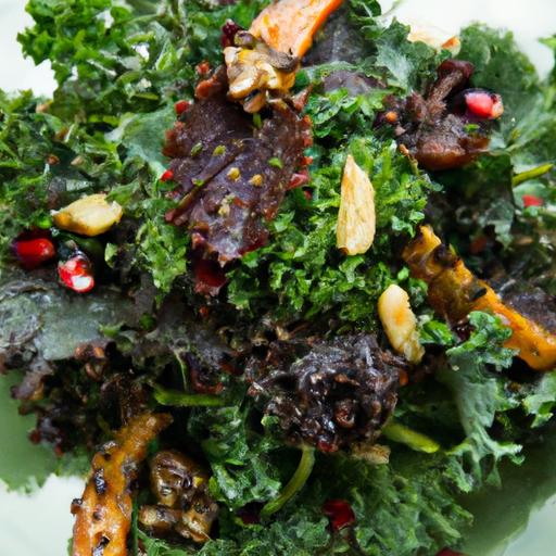 Nourish & Delight: Warm Kale and Roasted Walnut Salad Tips