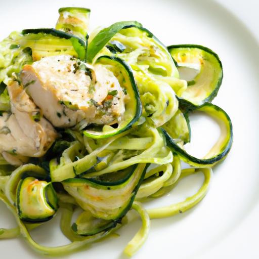 Zucchini Noodles & Pesto Chicken: A Fresh, Flavorful Twist
