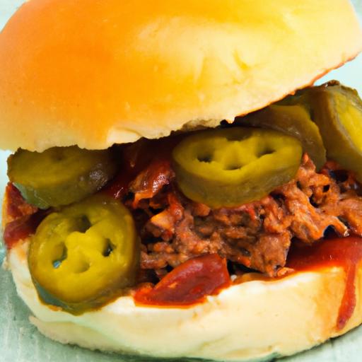 Savory Sloppy Joe Sliders with Tangy pickle Twist