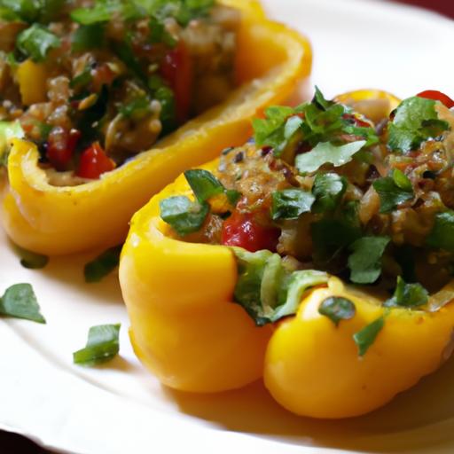 Colorful Quinoa Stuffed Bell Peppers: A Nutritious Feast