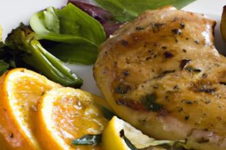Zesty Grilled Lemon Herb Chicken with Savory Roasted Veggies