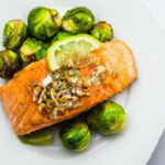Zesty Lemon Butter Salmon with Crispy Keto Brussels Sprouts
