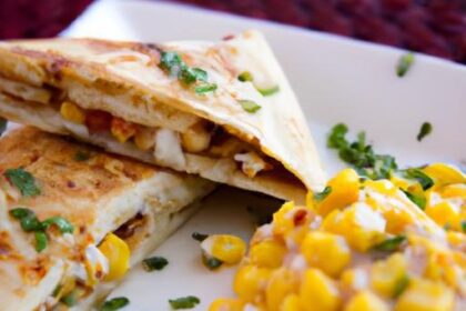 Crunchy & Creamy: Quick Chicken Corn Quesadillas Recipe