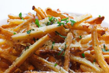 Golden Crispy Garlic Parmesan Fries: A Flavorful Delight