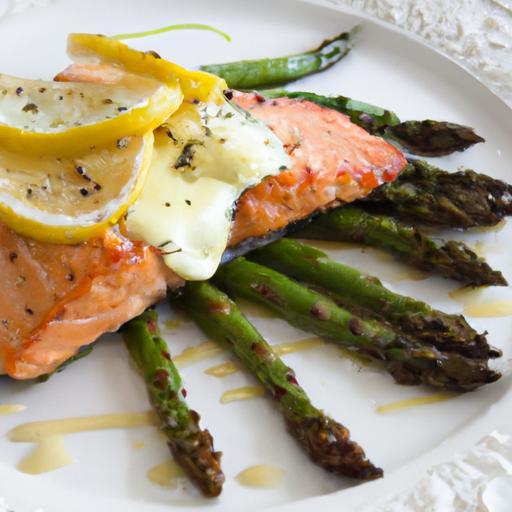 Zesty Lemon Dill Salmon with Crisp Asparagus Delight