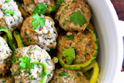 Delicious Keto Turkey & Zucchini Meatballs: Low-Carb Delight