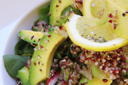 Bright and Nutritious: Avocado Quinoa Salad with Zesty Lemon