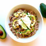 Tex-Mex Quinoa Bowl with Creamy Avocado Crema Twist