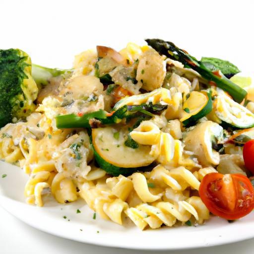 Indulgent Creamy Alfredo Pasta Bowl Loaded with Veggies