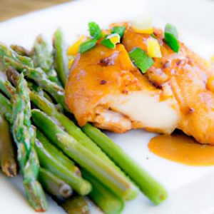 Savor the Zesty Charm of Chicken and Asparagus Skillet
