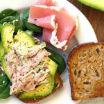 Creamy Avocado Tuna Salad on Hearty Whole Wheat Toast